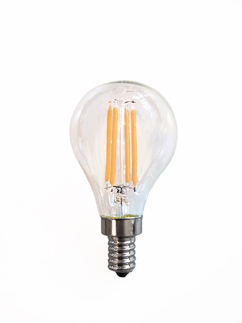 LED Filament Ball Bulb (Base E-12 / 4W)