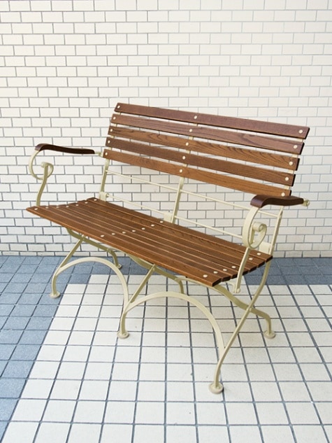 5552 BENCH-BEIGE 折りたたみBenches