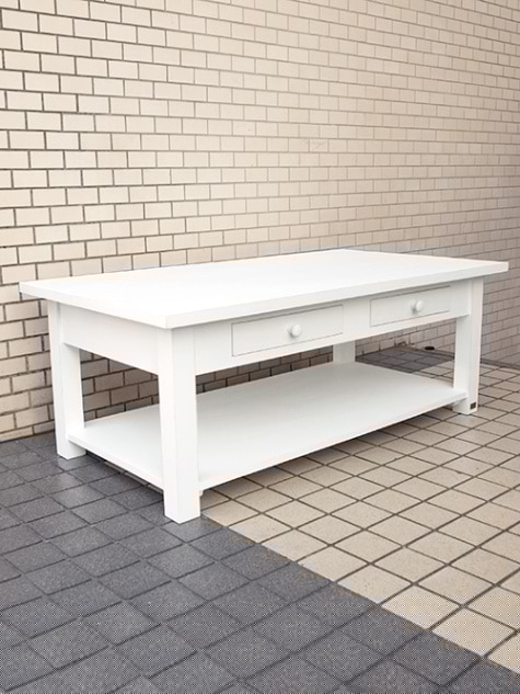 SC 009 WH Pine Low Table