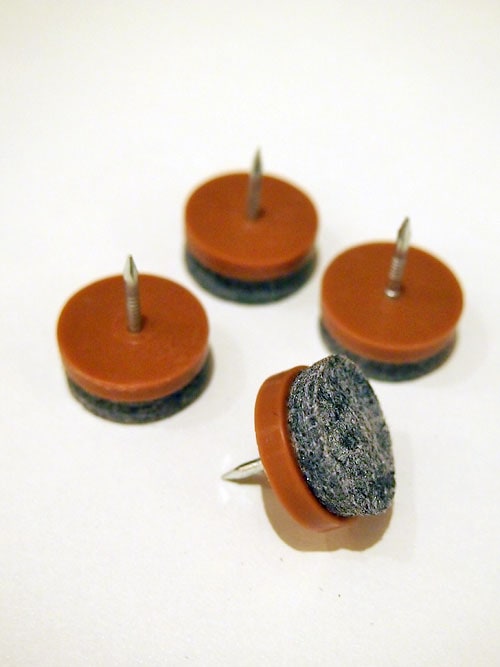 Glides with Nails for Wooden Chairs