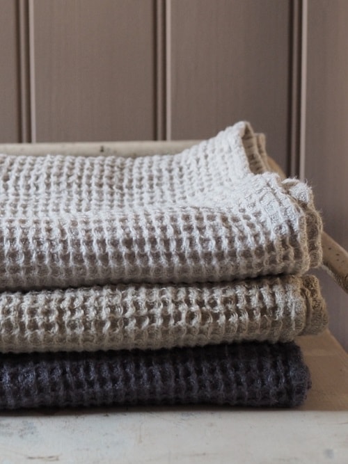 LinenMe Washed Waffle Linen Hand Towel 50×70