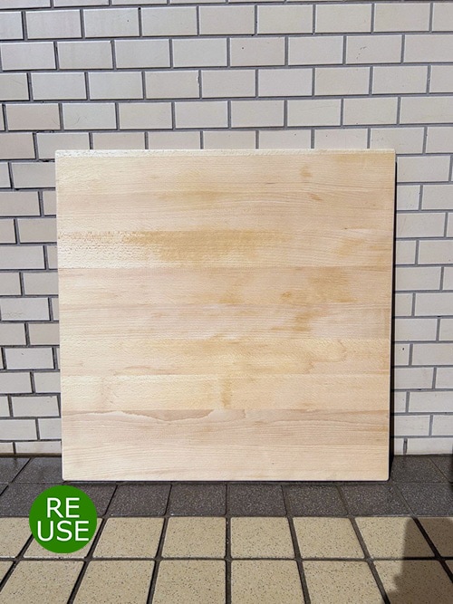 [REUSE] Beech Tabletop 60×60cm