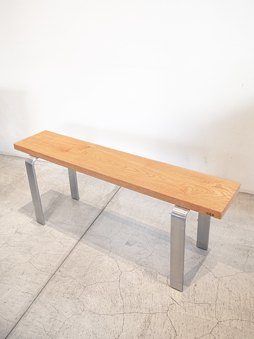 IDA-001 HL Bench Solid Wood Dining Bench (Hairline Finish)