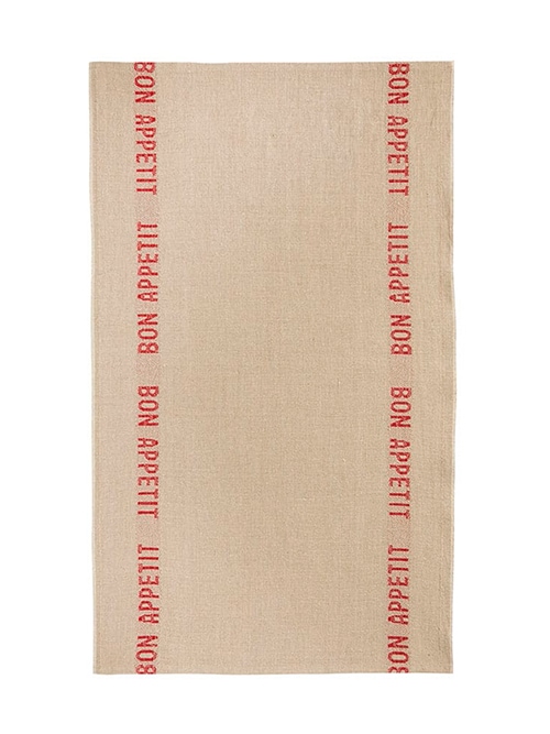 CHARVET EDITIONS ティータオル BON APPETIT lin×rouge  45×75
