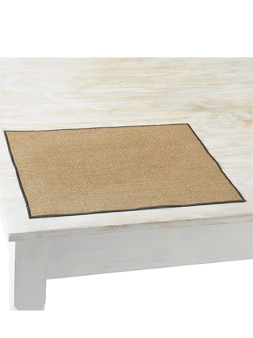 CHARVET EDITIONS Placemat QUADRILLE noir 45×35