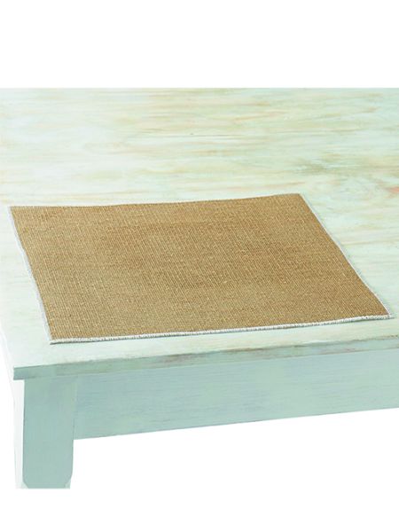 CHARVET EDITIONS Placemat QUADRILLE blanc 45×35